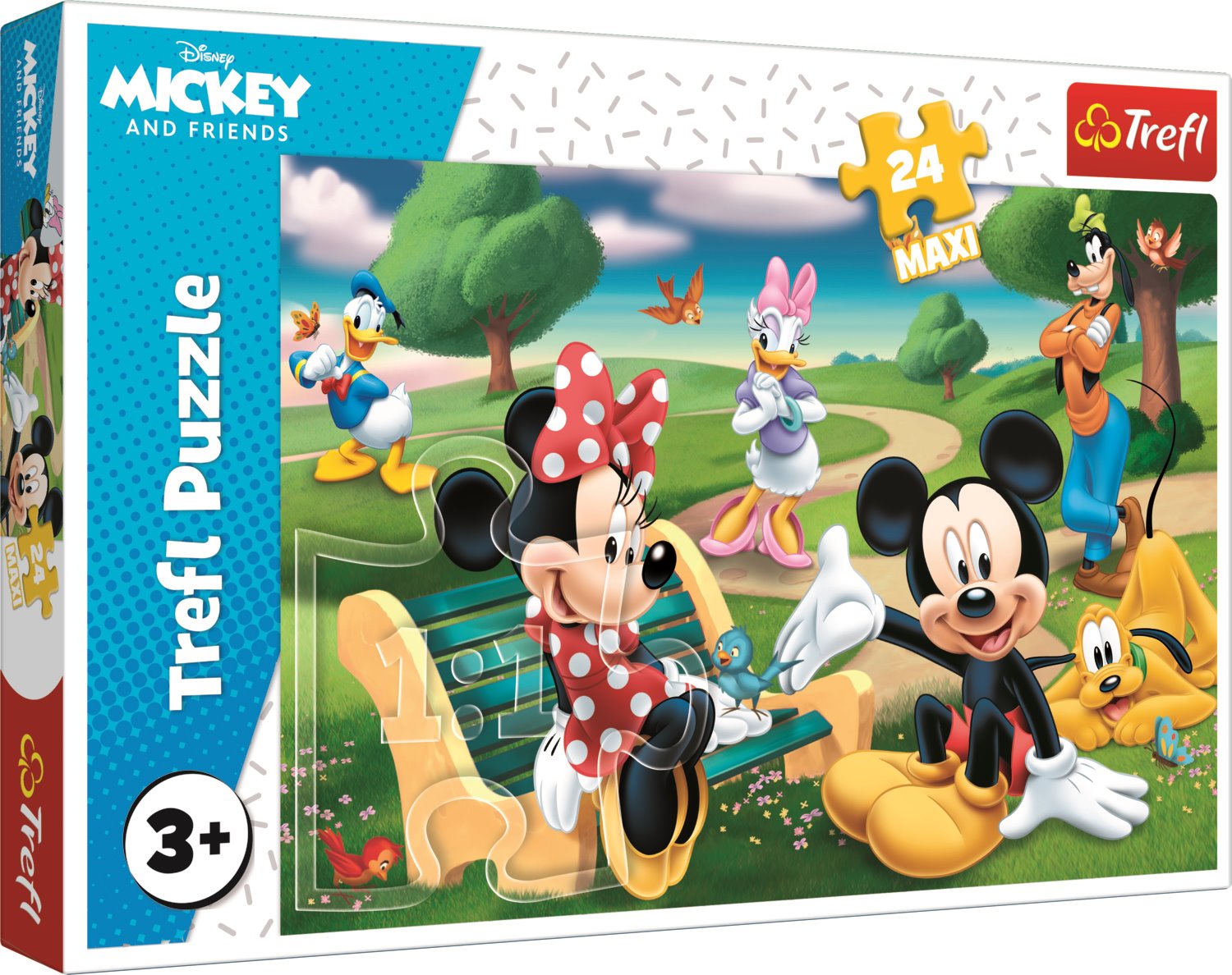 TREFL Puzzle Mickey Mouse: Mezi přáteli MAXI 24 dílků