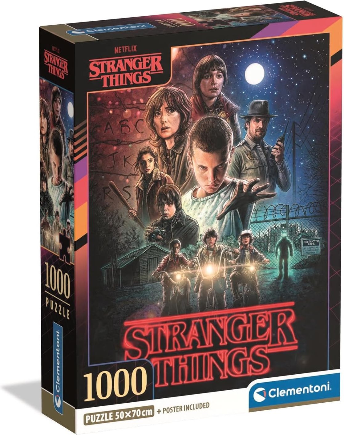 CLEMENTONI Puzzle Netflix: Stranger Things 1000 dílků