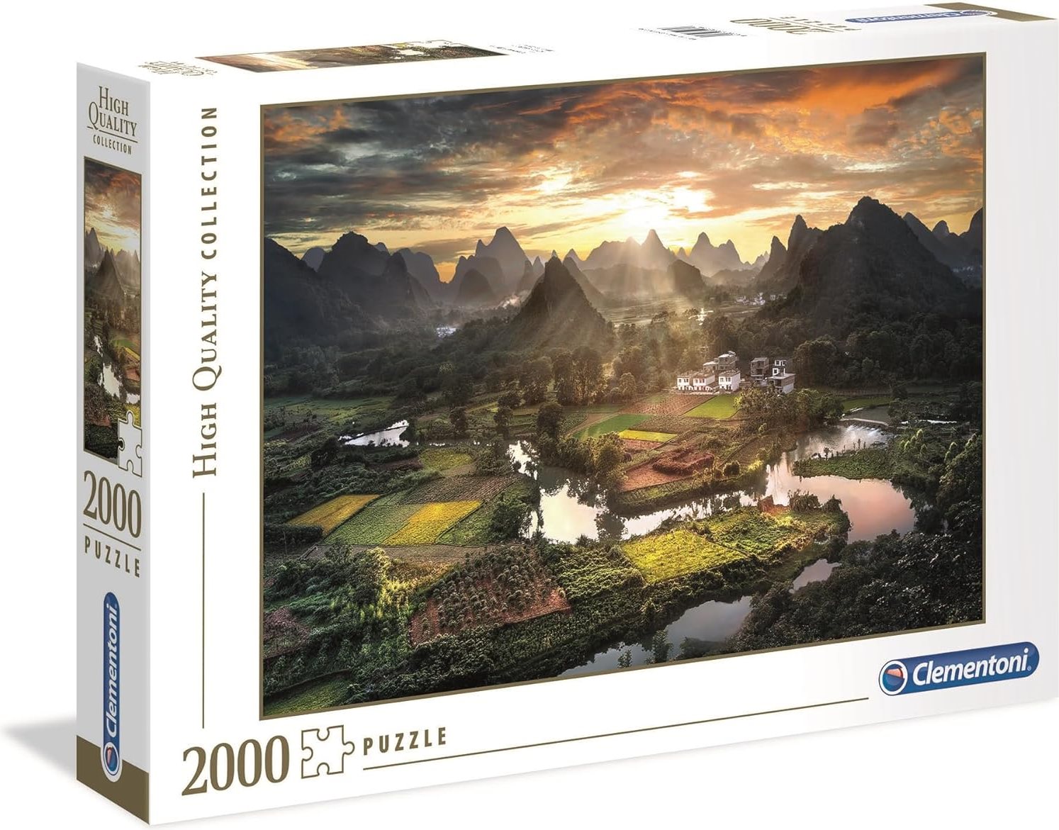 Puzzle 2000 dílků Čínská krajina