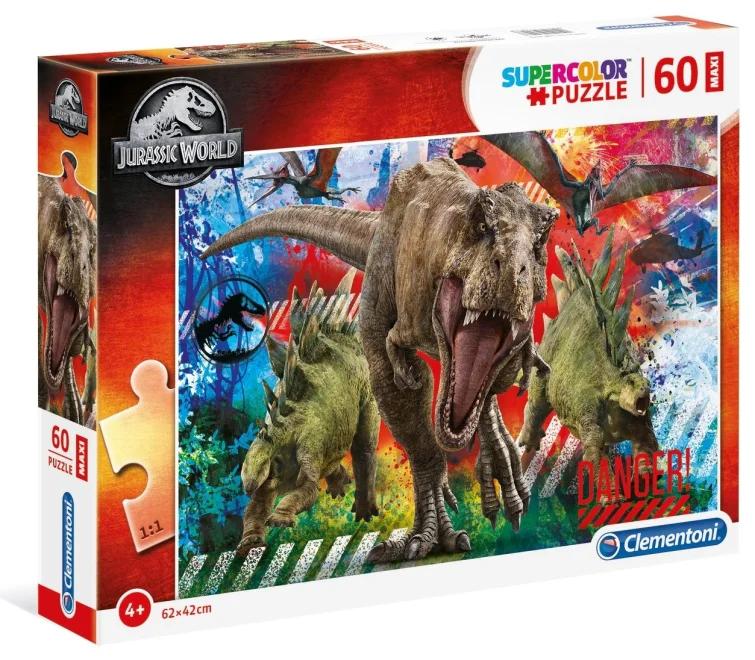 CLEMENTONI Puzzle Jurský svět MAXI 60 dílků