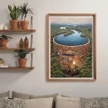 CLEMENTONI Puzzle Přehrada z knih 1000 dílků