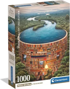 Puzzle Přehrada z knih 1000 dílků