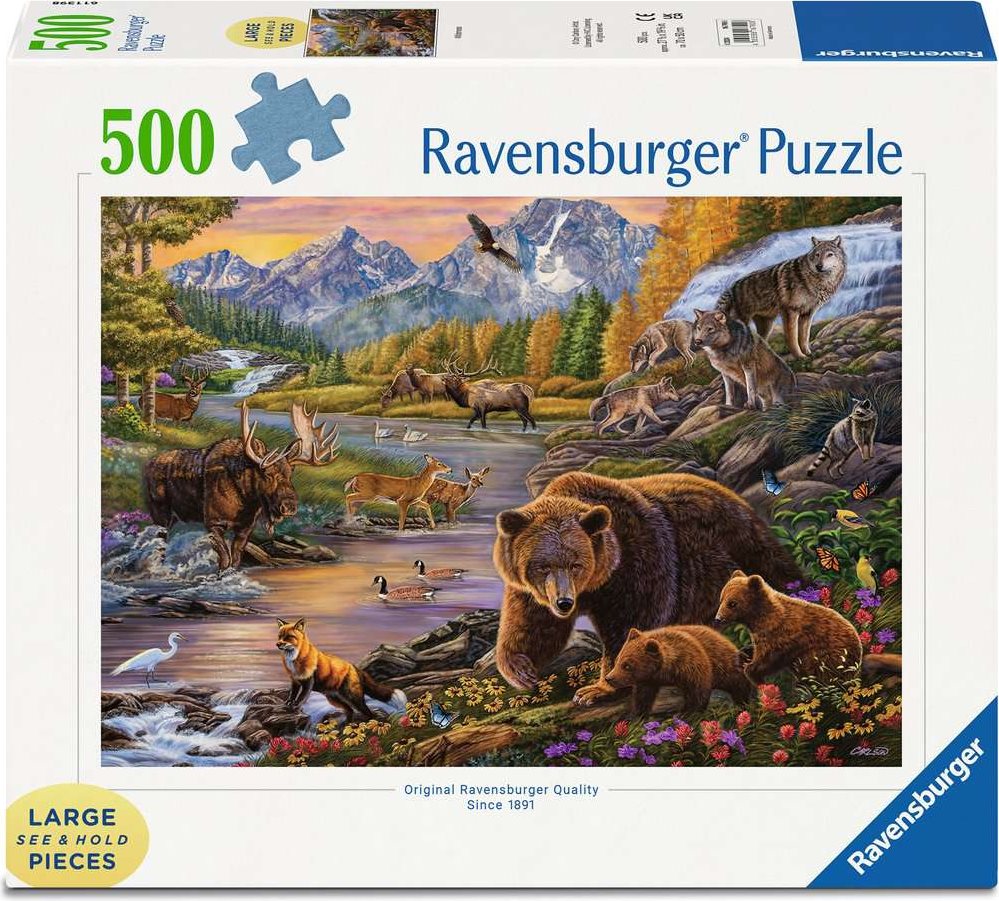 RAVENSBURGER Puzzle Divočina XXL 500 dílků