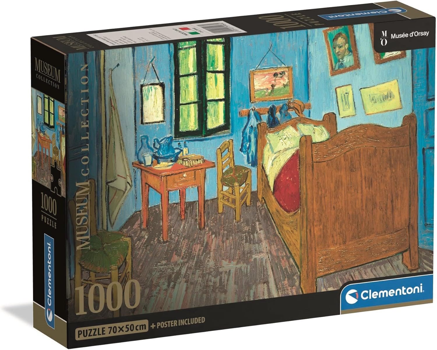 CLEMENTONI Puzzle Museum Collection: Ložnice v Arles 1000 dílků