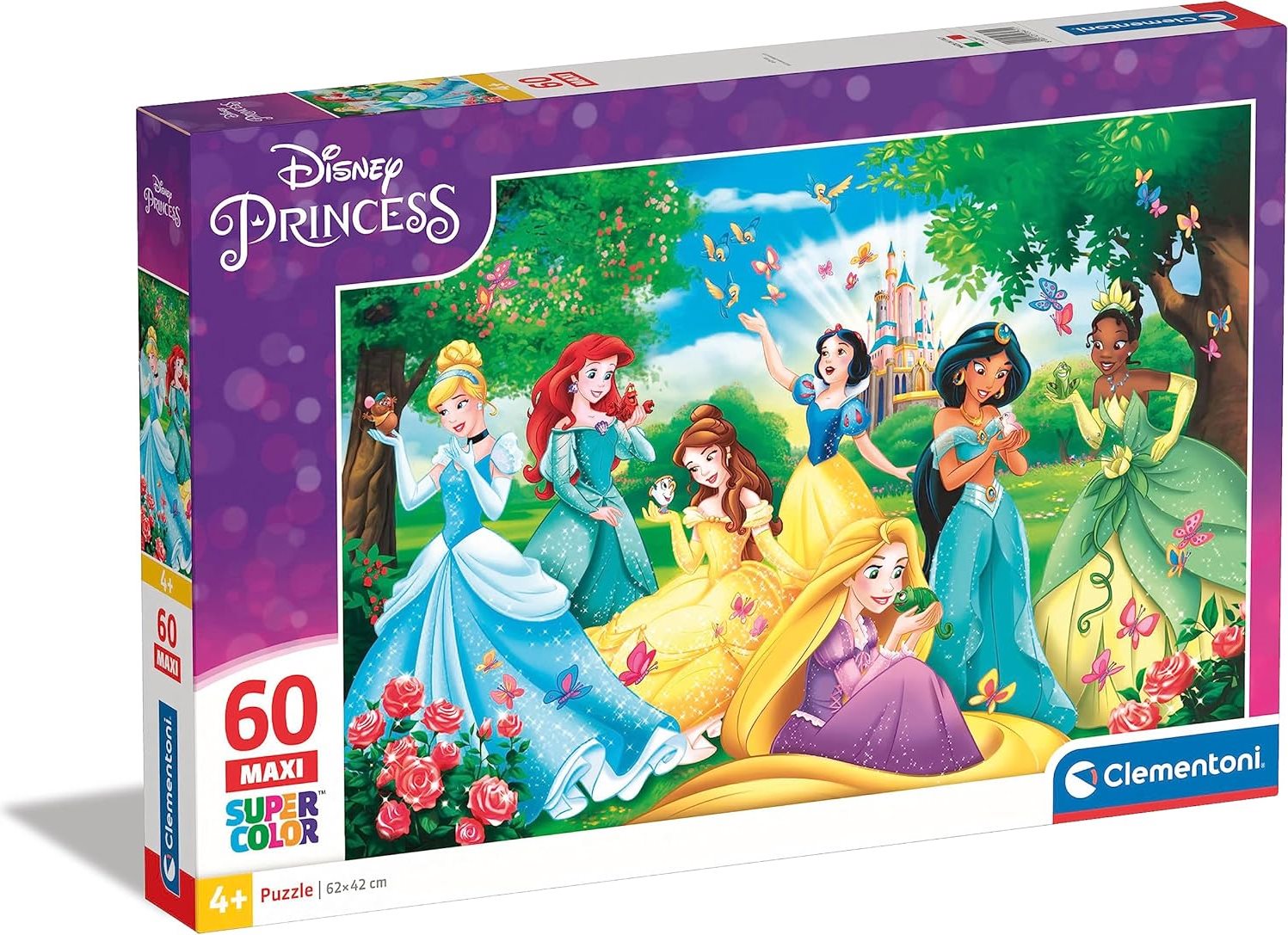 Clementoni - Puzzle 60 Disney princezny MAXI