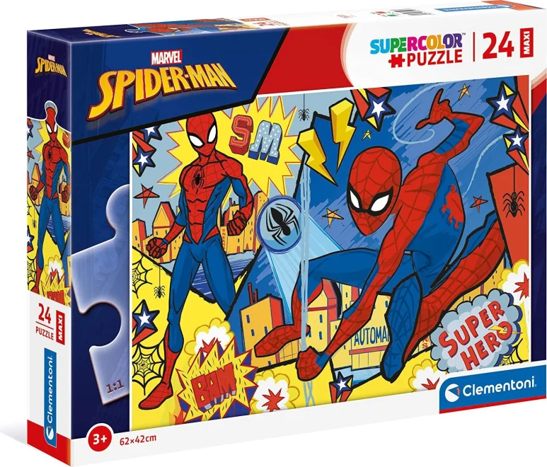 CLEMENTONI Puzzle Spiderman: Super Hero MAXI 24 dílků