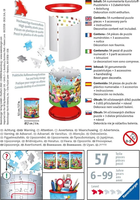 RAVENSBURGER 3D puzzle stojan: Super Mario 57 dílků