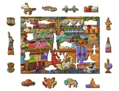 Dřevěné puzzle Sladké dobrodružství 2v1, 200 dílků EKO