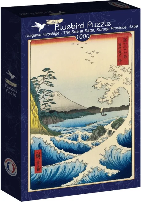 BLUEBIRD Puzzle Moře v Sattě, provincie Suruga (1859) 1000 dílků