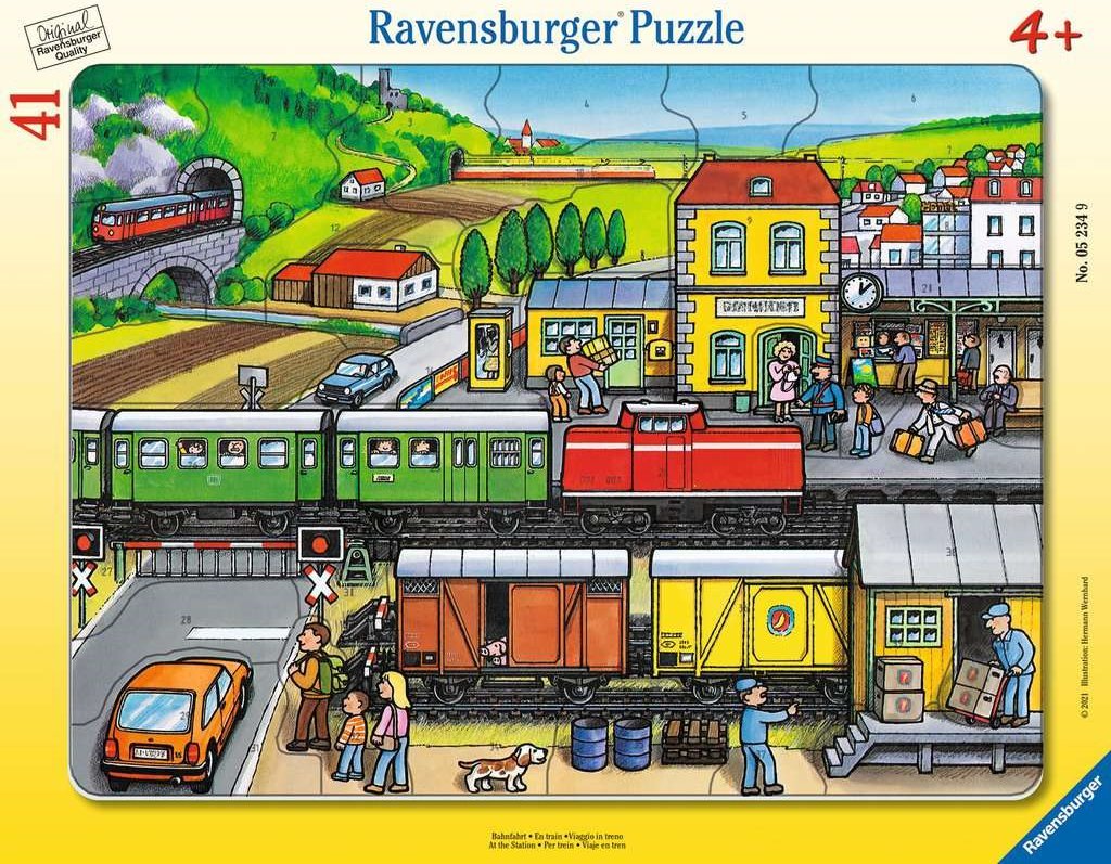 RAVENSBURGER Puzzle Na nádraží 41 dílků