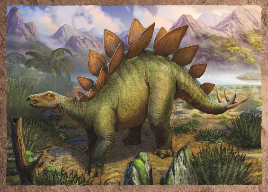 TREFL Puzzle Zajímaví dinosauři 4v1 (35,48,54,70 dílků)