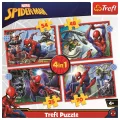 TREFL Puzzle Hrdinný Spiderman 4v1 (35,48,54,70 dílků)