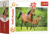 Trefl Puzzle Svět koní: Klisna s hříbětem 54 dílků