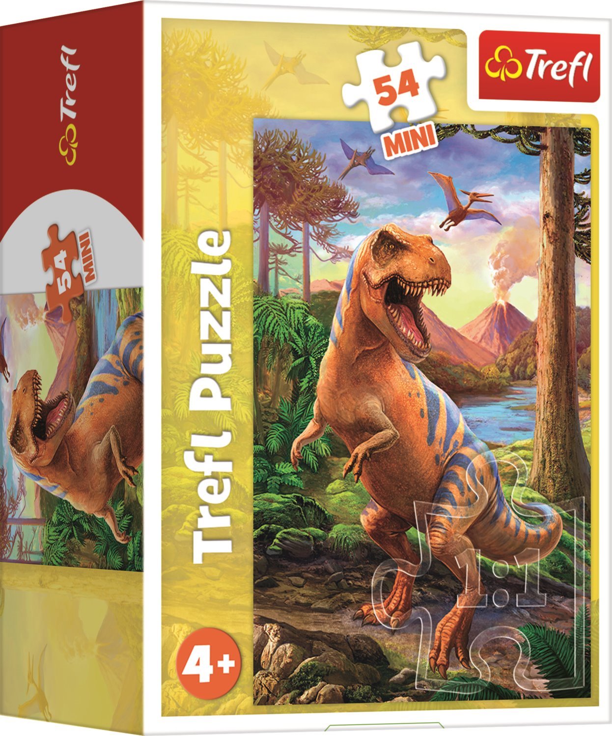 TREFL Puzzle Úžasní dinosauři: Tyrannosaurus 54 dílků
