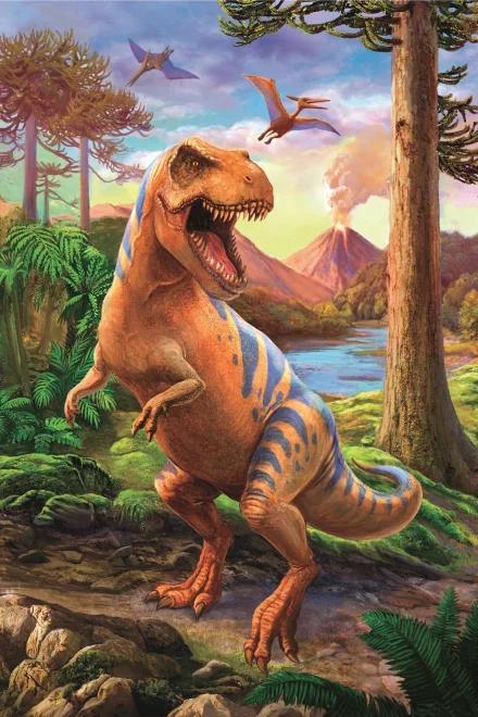 Trefl Puzzle Úžasní dinosauři: Tyrannosaurus 54 dílků