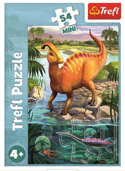 Trefl Puzzle Úžasní dinosauři: Parasaurolophus 54 dílků