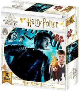 Puzzle s 3D efektem Prime 3D 500 dílků Harry Potter: Ve světě čar a kouzel