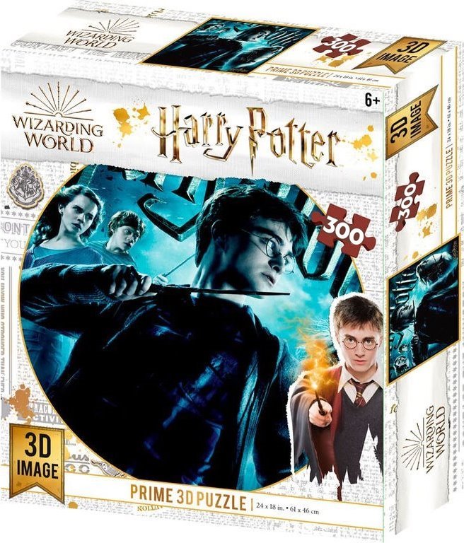 Puzzle s 3D efektem Prime 3D 300 dílků Harry Potter: Nebelvír