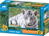 Puzzle s 3D efektem Prime 3D 63 dílků Animal Planet: Bílý tygr