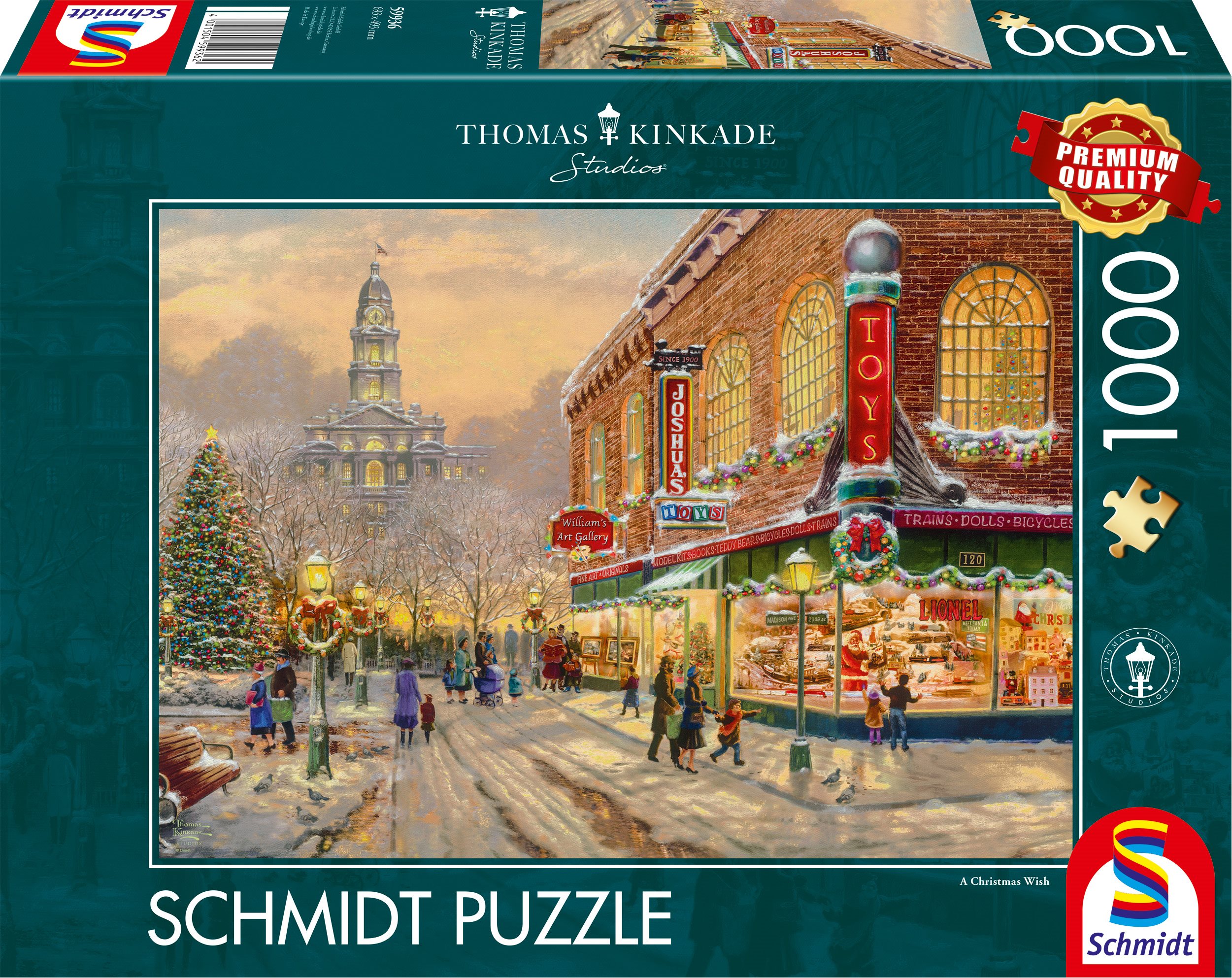 SCHMIDT Puzzle Vánoční přání 1000 dílků