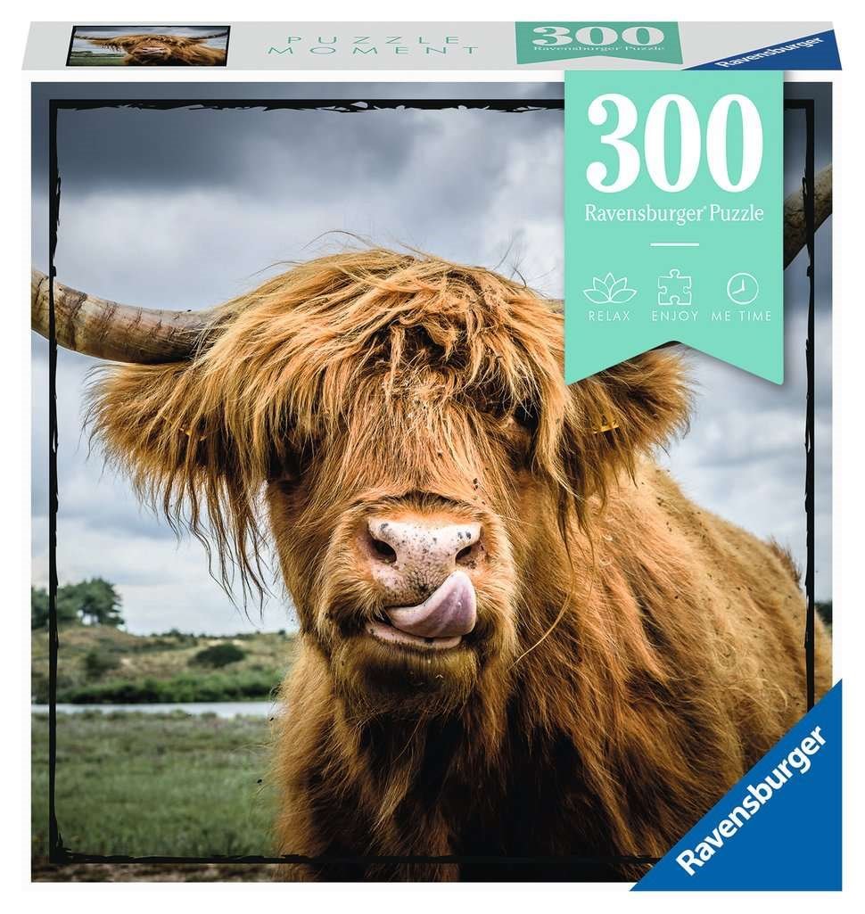 Puzzle Ravensburger 300 dílků Moment: Highlandský skot