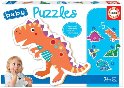 Baby puzzle Dinosauři 5v1 (3-5 dílků)