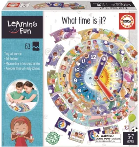 Vzdělávací puzzle a hra Learning is Fun: Kolik je hodin?