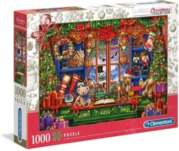 Puzzle Vánoční kolekce: Starý vánoční obchod 1000 dílků