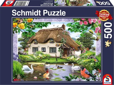 Puzzle Romantická chalupa 500 dílků