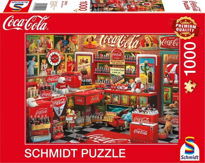 Schmidt Puzzle Coca Cola Nostalgický obchod 1000 dílků