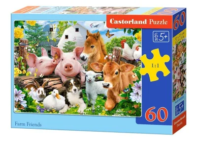 Puzzle Přátelé na farmě 60 dílků