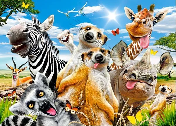 CASTORLAND Puzzle Africké selfie 260 dílků