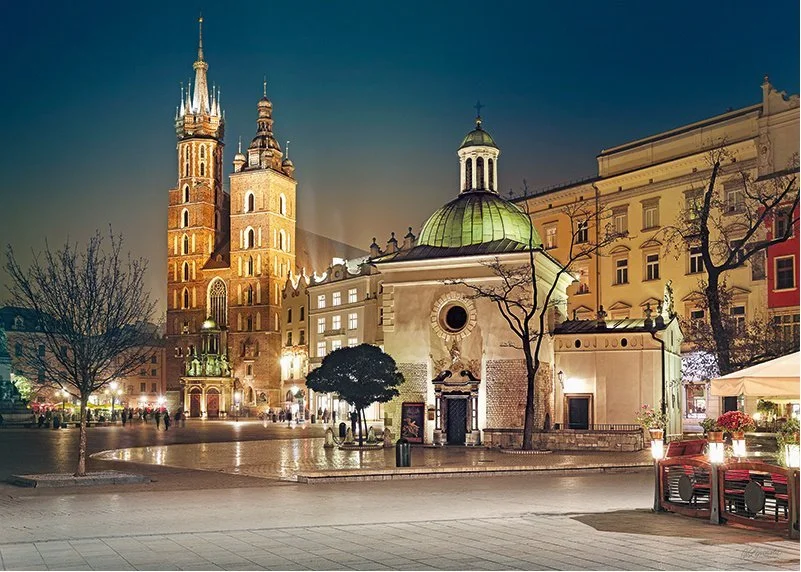 CHERRY PAZZI Puzzle Královský rynek v Krakově, Polsko 1000 dílků