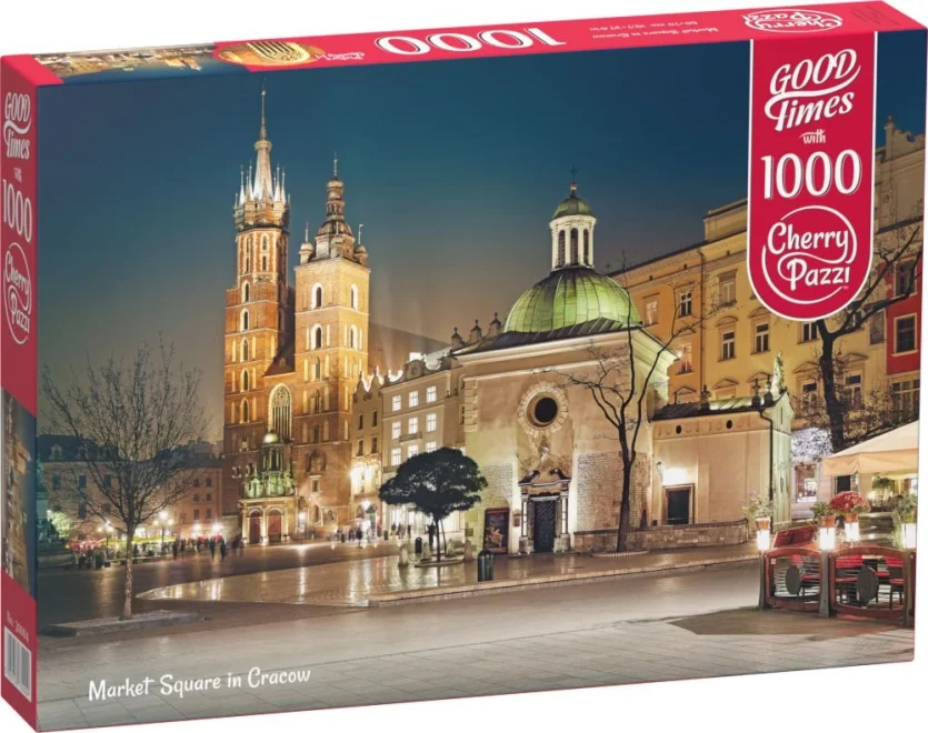 CHERRY PAZZI Puzzle Královský rynek v Krakově, Polsko 1000 dílků