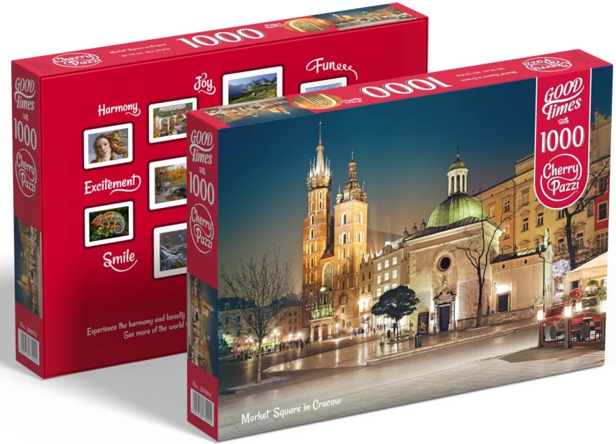 CHERRY PAZZI Puzzle Královský rynek v Krakově, Polsko 1000 dílků