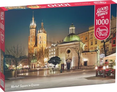 Puzzle Královský rynek v Krakově, Polsko 1000 dílků