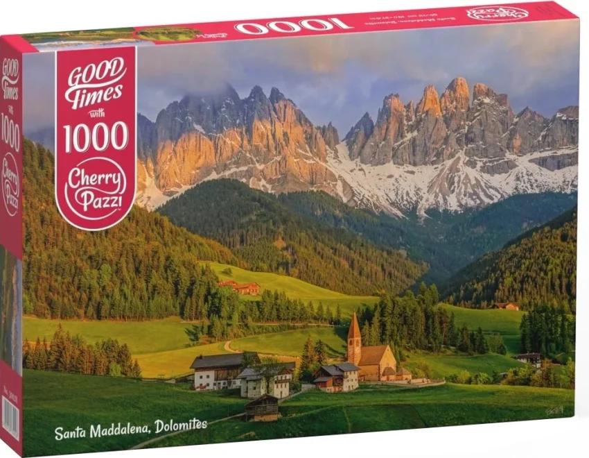 CHERRY PAZZI Puzzle Santa Maddalena, Dolomity 1000 dílků