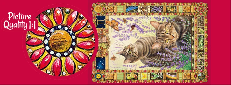 CHERRY PAZZI Puzzle Kočky 1000 dílků