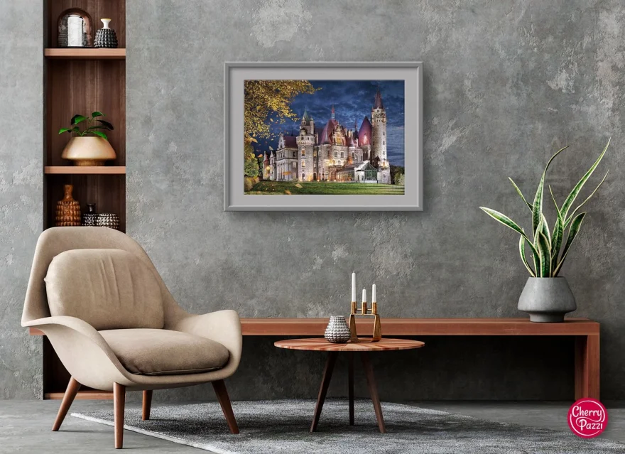 CHERRY PAZZI Puzzle Zámek Mošna 1000 dílků