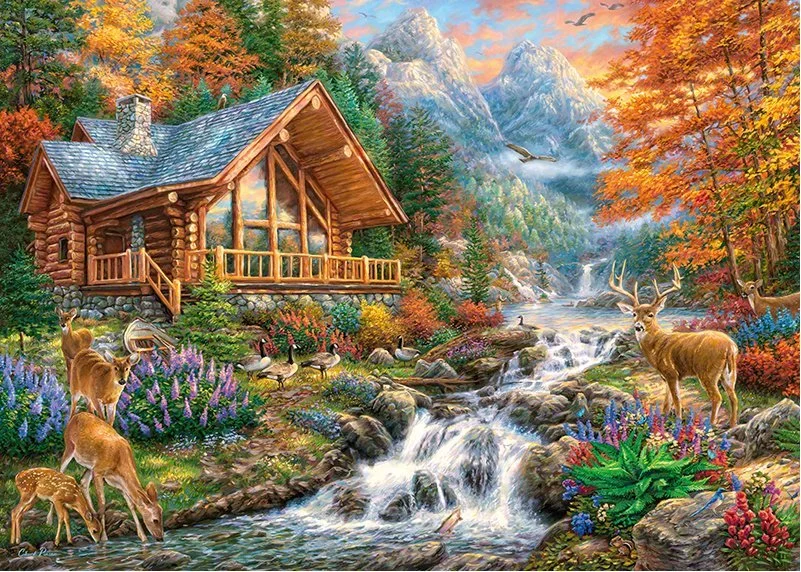 Cherry Pazzi Puzzle Alpský klid 1000 dílků