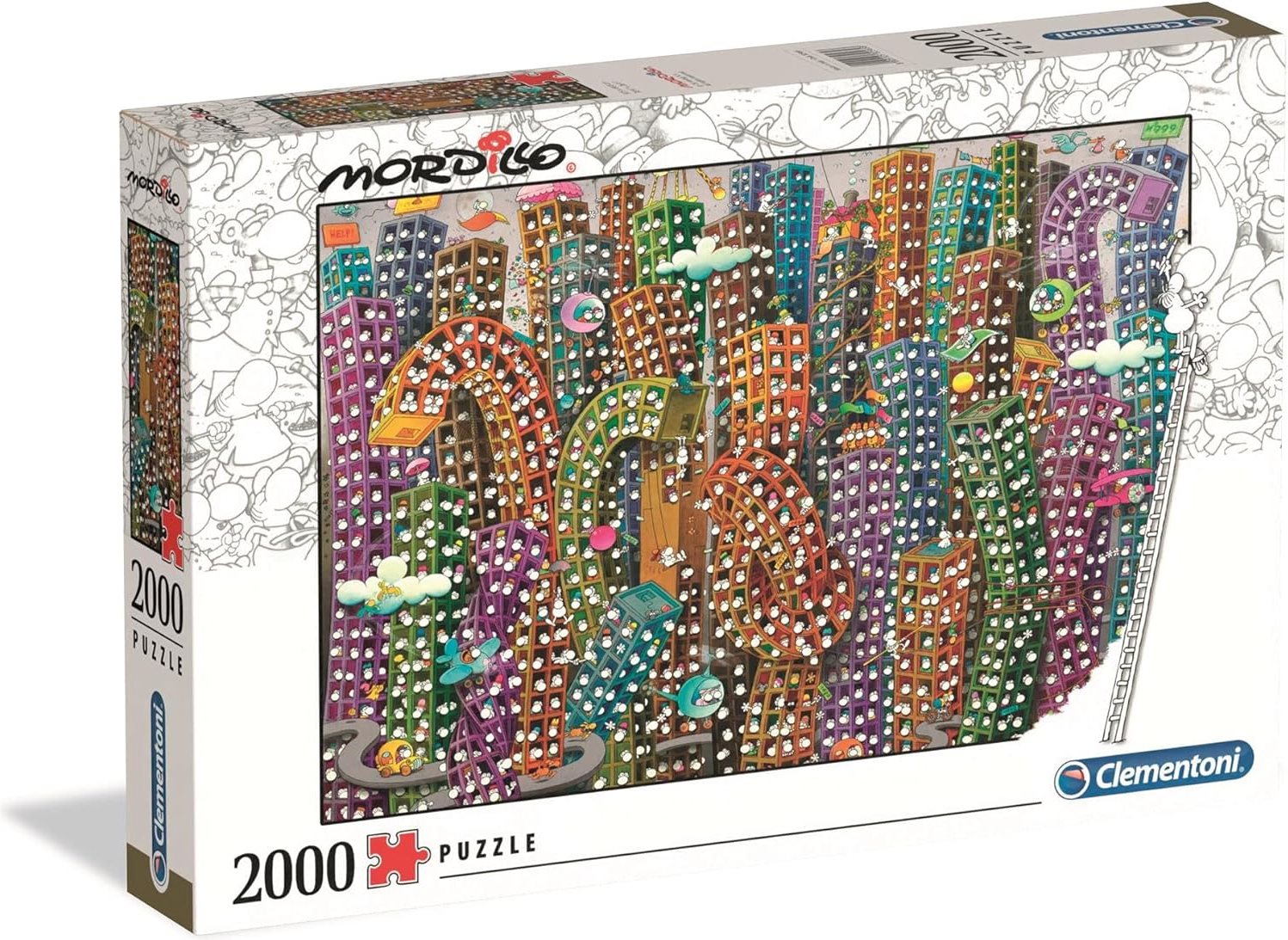 CLEMENTONI Puzzle Mordillo: Džungle 2000 dílků