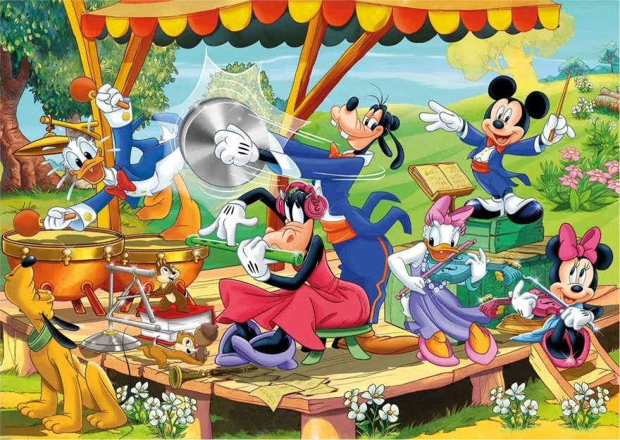 CLEMENTONI Puzzle Mickey a přátelé 2x60 dílků