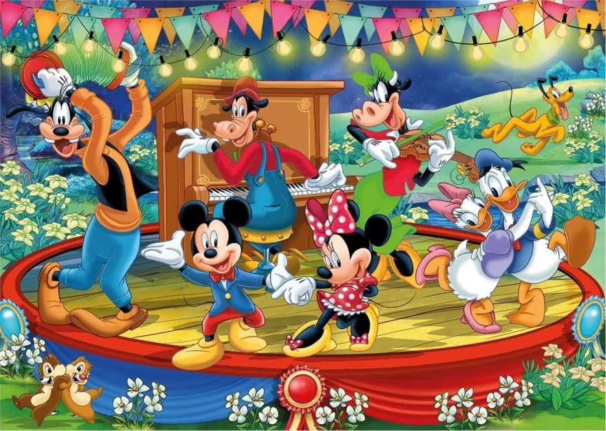 CLEMENTONI Puzzle Mickey a přátelé 2x60 dílků