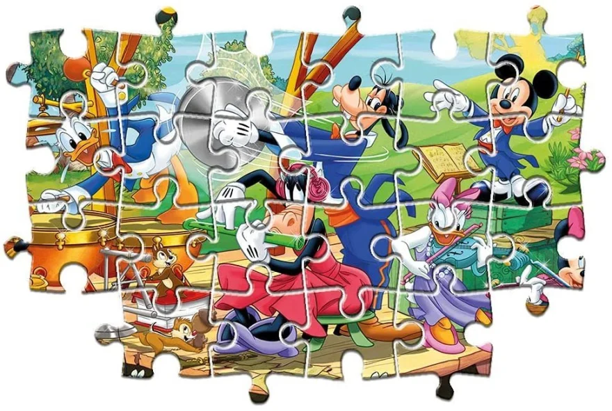 CLEMENTONI Puzzle Mickey a přátelé 2x60 dílků