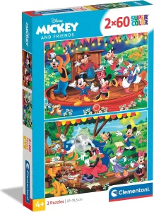Puzzle Mickey a přátelé 2x60 dílků