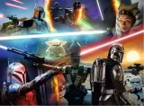 RAVENSBURGER Puzzle Star Wars - Mandalorian: Křížová palba XXL 300 dílků