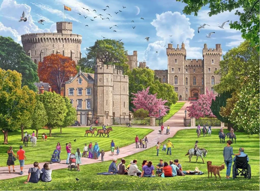 Puzzle Ravensburger 4x500 dílků Happy Days č. 5: Královské rezidence