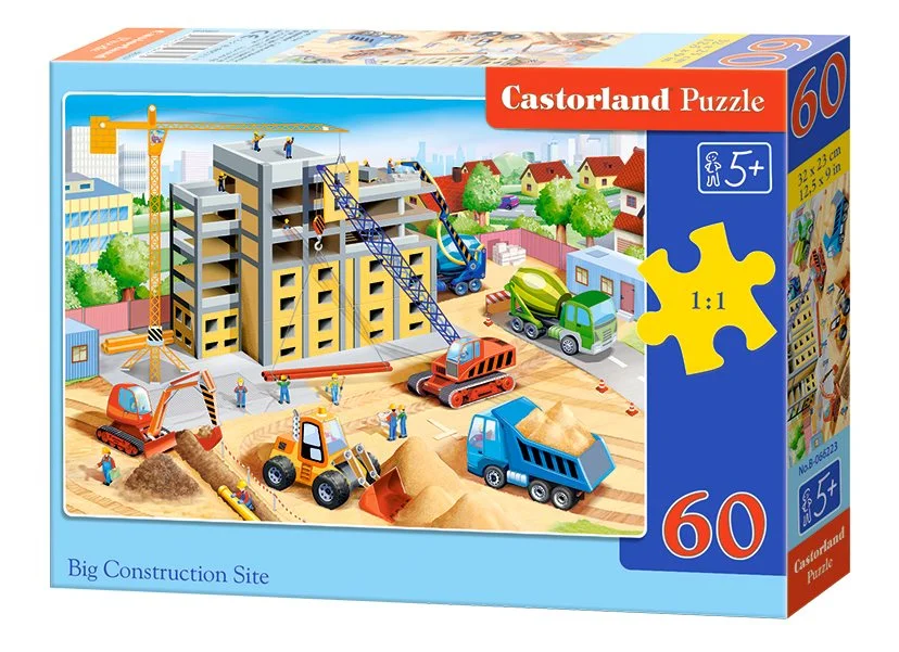 CASTORLAND Puzzle Velké staveniště 60 dílků