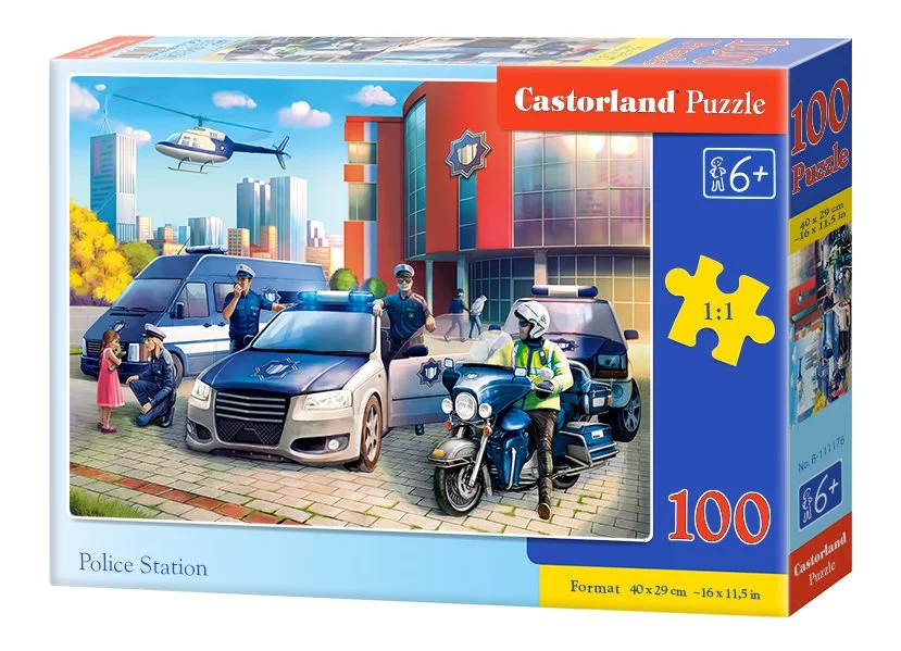 CASTORLAND Puzzle Policejní stanice 100 dílků