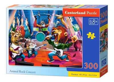 Puzzle Zvířecí rockový koncert 300 dílků